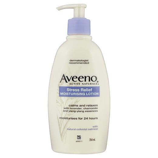 Aveeno Stress Relief Moisturising Lotion 354ml calming lotion,intensive moisturiser,issues,moisturiser,moisturising lotion