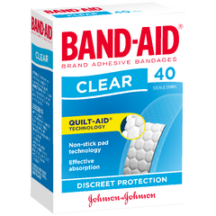 Band-Aid Clear Adhesive Strips 40 band-aid,issues