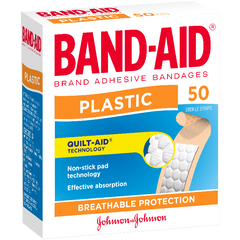 Band-Aid Plastic Adhesive Strips 50 band-aid,issues