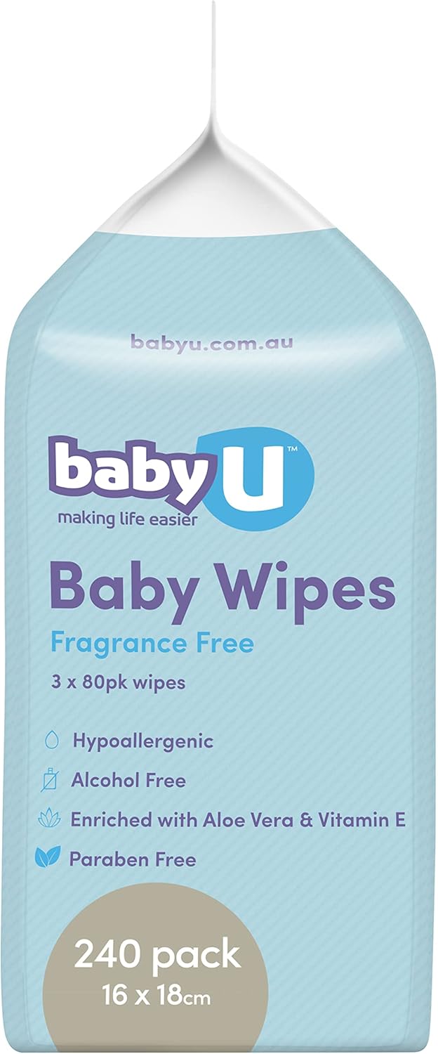 Baby U Baby Wipes Fragrance Free