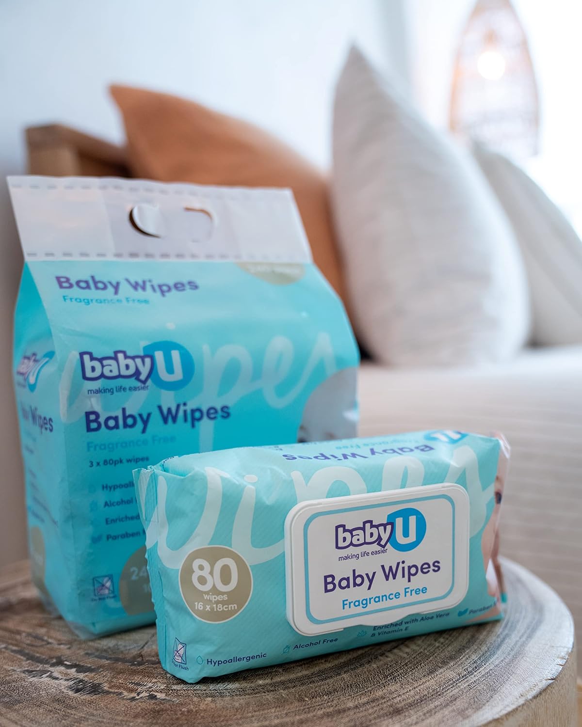 Baby U Baby Wipes Fragrance Free