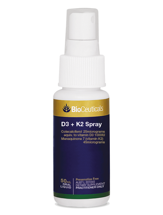 Bioceuticals D3 + K2 Spray Supporting Bone Health 50 ml - Sale ! Sale ! Sale !