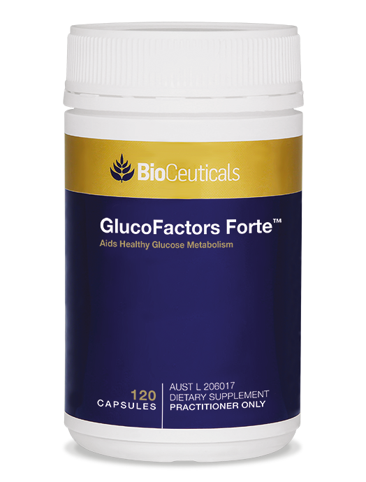 Bioceuticals GlucoFactors&reg; Forte Aids Healthy Glucose Metabolism 120 caps - Sale ! Sale ! Sale !