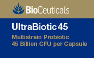 Bioceuticals UltraBiotic 45 Multistrain Probiotic 45 Billion CFU per Capsule 32 billion probiotics,50 billion probiotics,adult probiotics,children probiotics,Digestive probiotic,gut probiotics,infant probiotics,issues,oral probiotics,organic probiotic,pre