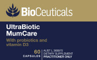 Bioceuticals UltraBiotic MumCare With probiotics and vitamin D3 adult probiotics,children probiotics,Digestive probiotic,gut probiotics,issues,organic probiotic,probiotic,probiotics,UltraBiotic MumCare With probiotics and vitamin D3