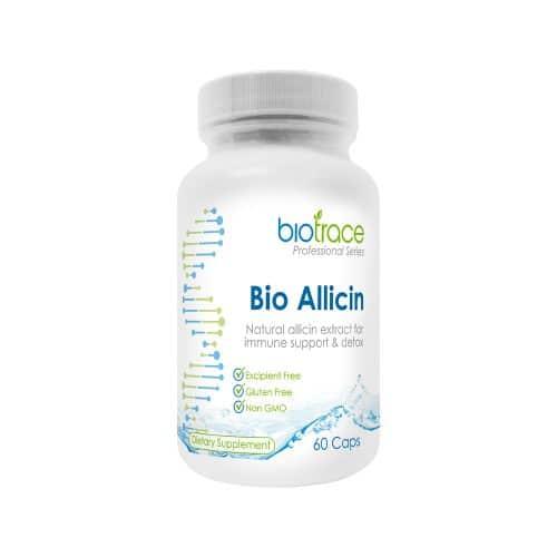 BioTrace Bio Allicin 60 Caps ageing,and has has anti-bacterial and anti-fungal properties. Recommended for Healthy immune function High strength Antioxidant support Upper respiratory health Natural immune support,and has has anti-bacterial and anti-fungal
