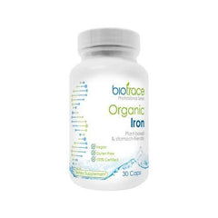 BioTrace Organic Iron 30 Caps ageing,Anti Ageing,Antioxidants brain Energy,artemis de stress spray,BioTrace Organic Iron,Blood Sugar Brain & Cognition Children's Health Detoxification Energy Minerals,Brain & Cognition,Brain and immune system support,Brain