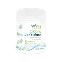 BioTrace Organic Lion’s Mane Powder 100 gm ageing,Anti Ageing,Antioxidants brain Energy,artemis de stress spray,Blood Sugar Brain & Cognition Children's Health Detoxification Energy Minerals,Brain & Cognition,Brain & Cognition Mood & Sleep nerve Stress,Br