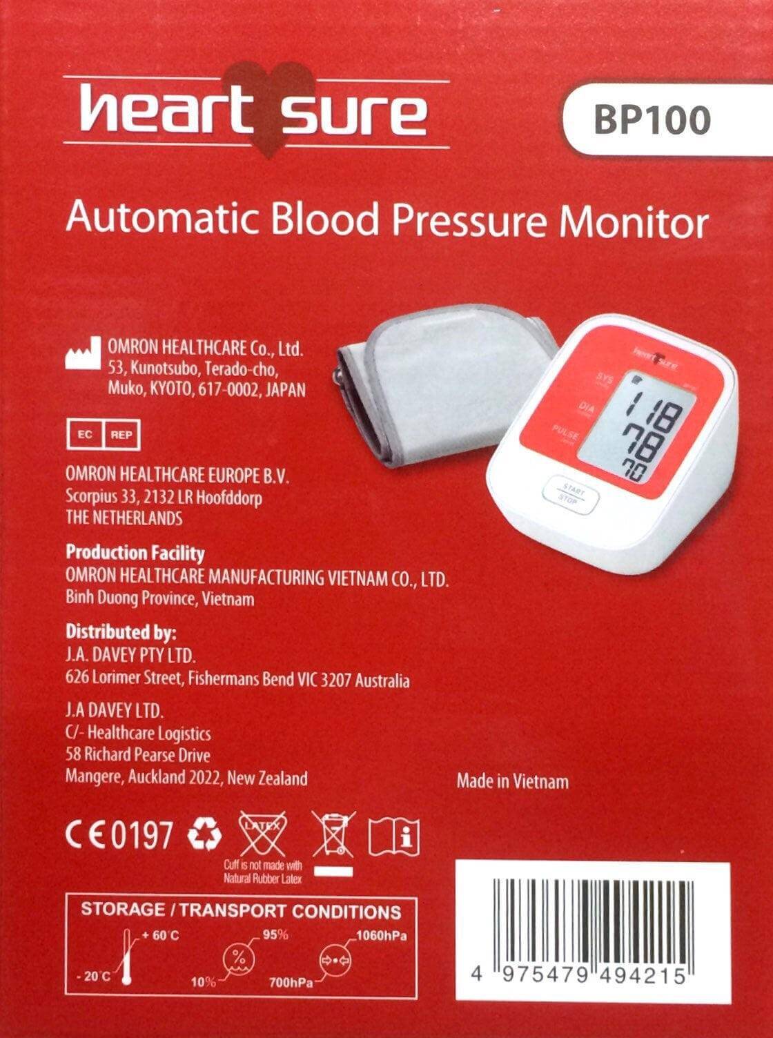 Heartsure Blood Pressure Monitor BP100 blood pressure monitor,Blood Pressure Monitors,BP Monitors,BP100 Blood Pressure Monitor,cheap,Fully Automatic BP Monitors,Heart Sure BP Machine,heartsure,issues,omron,Omron Heartsure