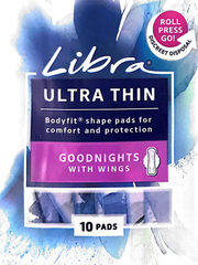 Libra ultra thin Goodnights with wings - Pads 10 issues