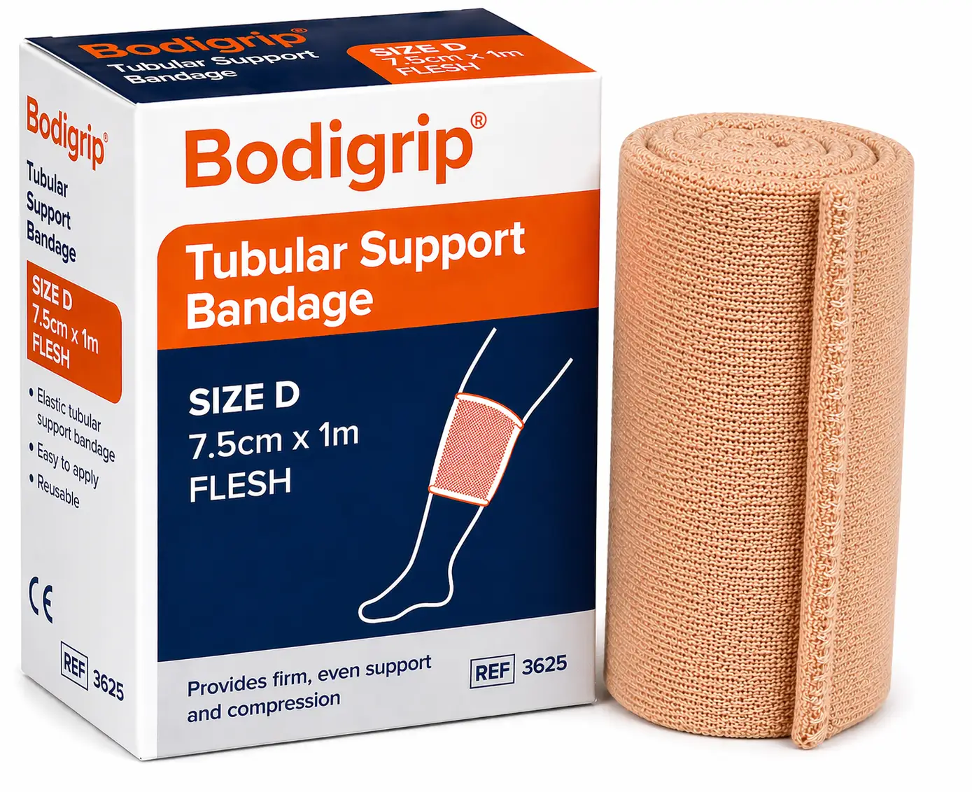 Bodigrip Tubular Support Bandage Provides Firm, Even Support and Compression Elastic Bandage