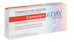 Canesten 6 Day Pessary For Vaginal Thrush - Pharmacist Only Medicine 6 day,applicator,candida,Canestan,clotrimazole,discharge,internal,issues,pessary,thrush,vaginal