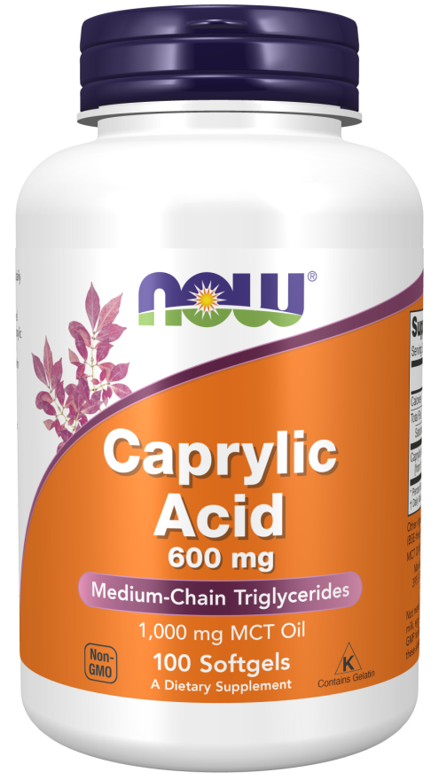 now Caprylic Acid 600mg 100 softgels Caprylic Acid,google,issues,Now,Now Products,Now suppl,Now supplements