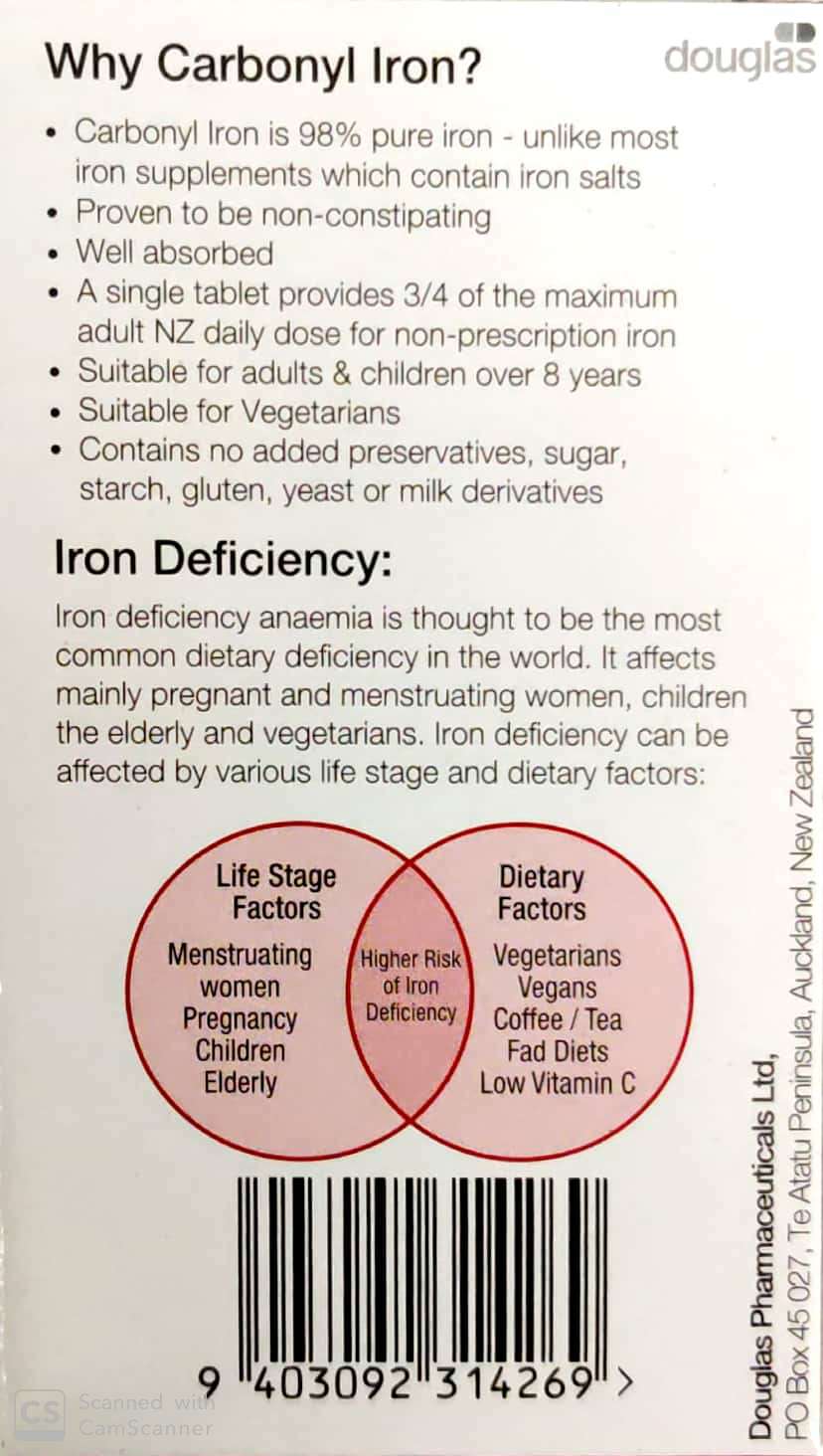 Carbonyl Iron 30 Tablets anaemia,Carbonyl,dizzy,iron,issues,levels,low iron,tablets,tired