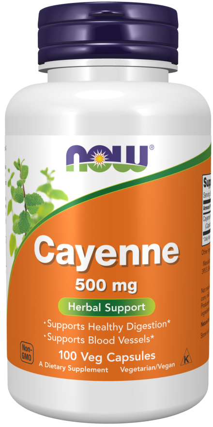 now Cayenne 500 mg 100 Veg Capsules Cayenne,google,issues,Now,Now Products,Now suppl,Now supplements