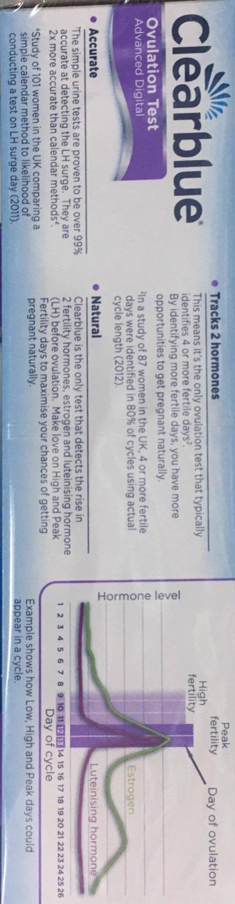 Clearblue Advanced Digital Ovulation Test 10 Tests clearblue,clearblue advanced,issues,ovulation,ovulation test