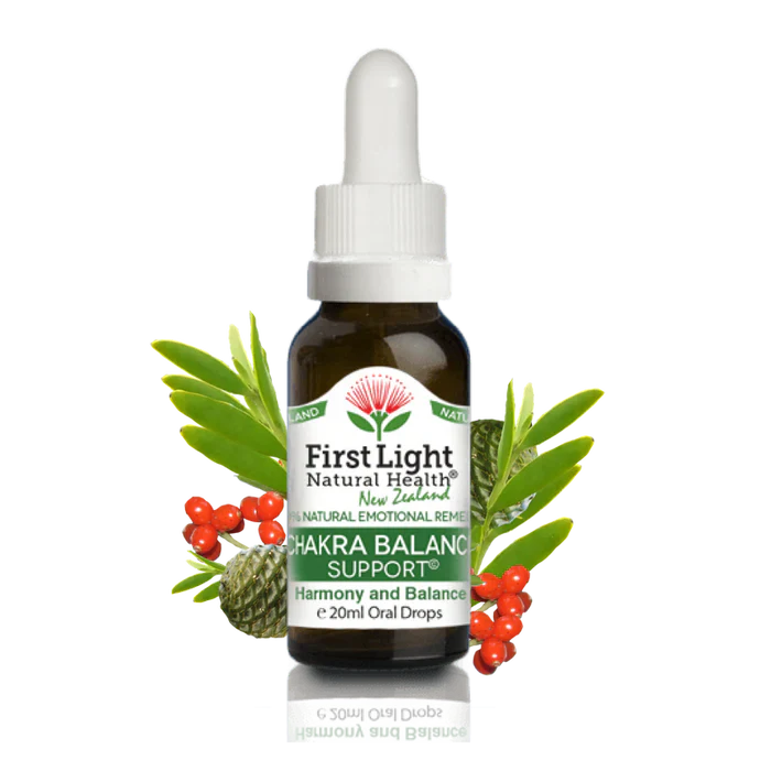 First Light Chakra Balance Support Flower Essence Oral Drops 20ml – Natural Inner Balance Remedy