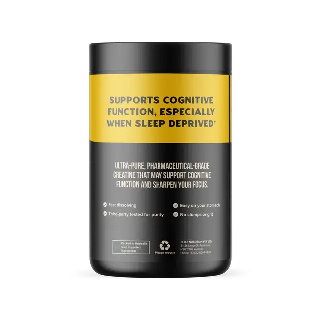 Chief Creatine Focus+ Supports Cognitive Function And Focus Creatine Monohydrate Supplement 300 g