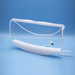 The ClearMask™ EZ-Adjuster clearmask,fully transparent mask,issues,mask block fluids and sprays,mask blocks aerosols,mask with full face visibility