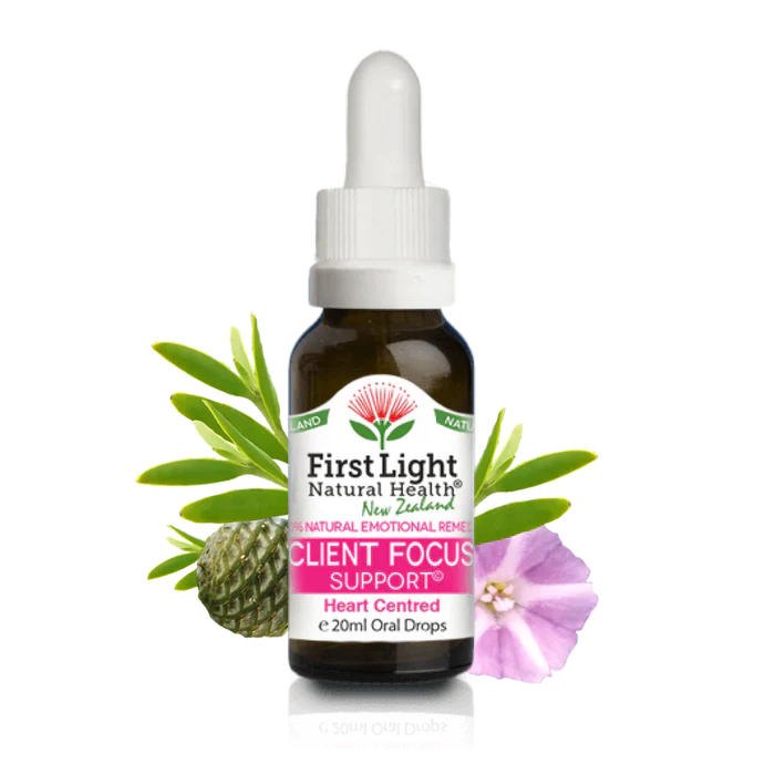 First Light Client Focus Support Flower Essence Oral Drops 20ml – Natural Practitioner Presence Remedy