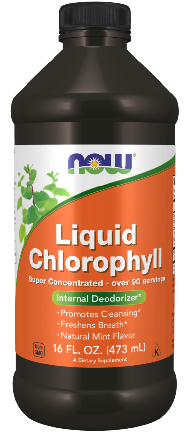 now Chlorophyll Liquid 473ml - Super Concentrated- Mint Flavour Chlorophyll,issues,Now,Now Products,Now suppl,Now supplements