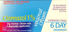 Clomazol Vaginal Cream 1% for Vaginal Thrush Treatment - 35g Pharmacist Only Medicine Clomazol 1%,optimized,pharmacist only medicine,vaginal cream,vaginal thrush treatment