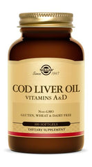 Solgar Cod Liver Oil Softgels Vitamin A & D 100 capsules