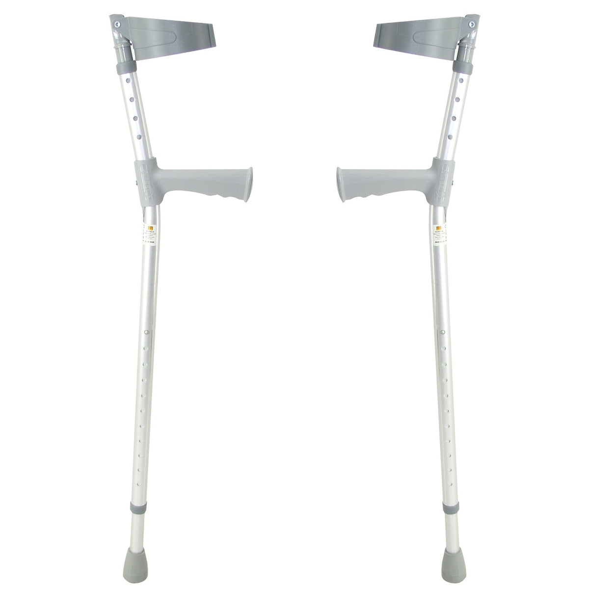 Coopers Double adjustable elbow crutches 1 pair - Free Shipping