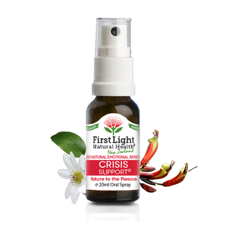 First Light Crisis Support Flower Essence Oral Spray 20ml – Natural Emergency Emotional Remedy