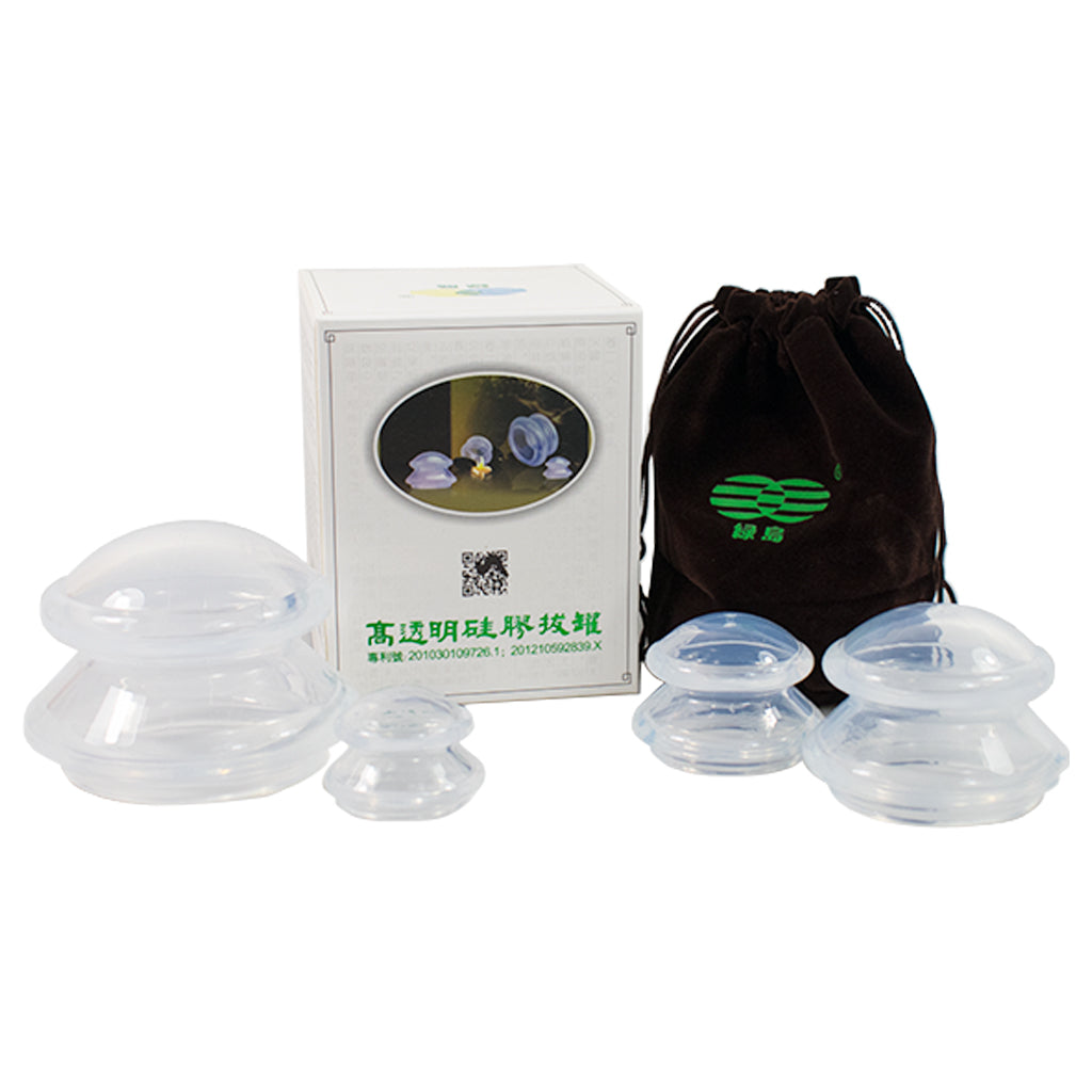 Silicon Cupping Rounded Edges - Set Of 4 White Box