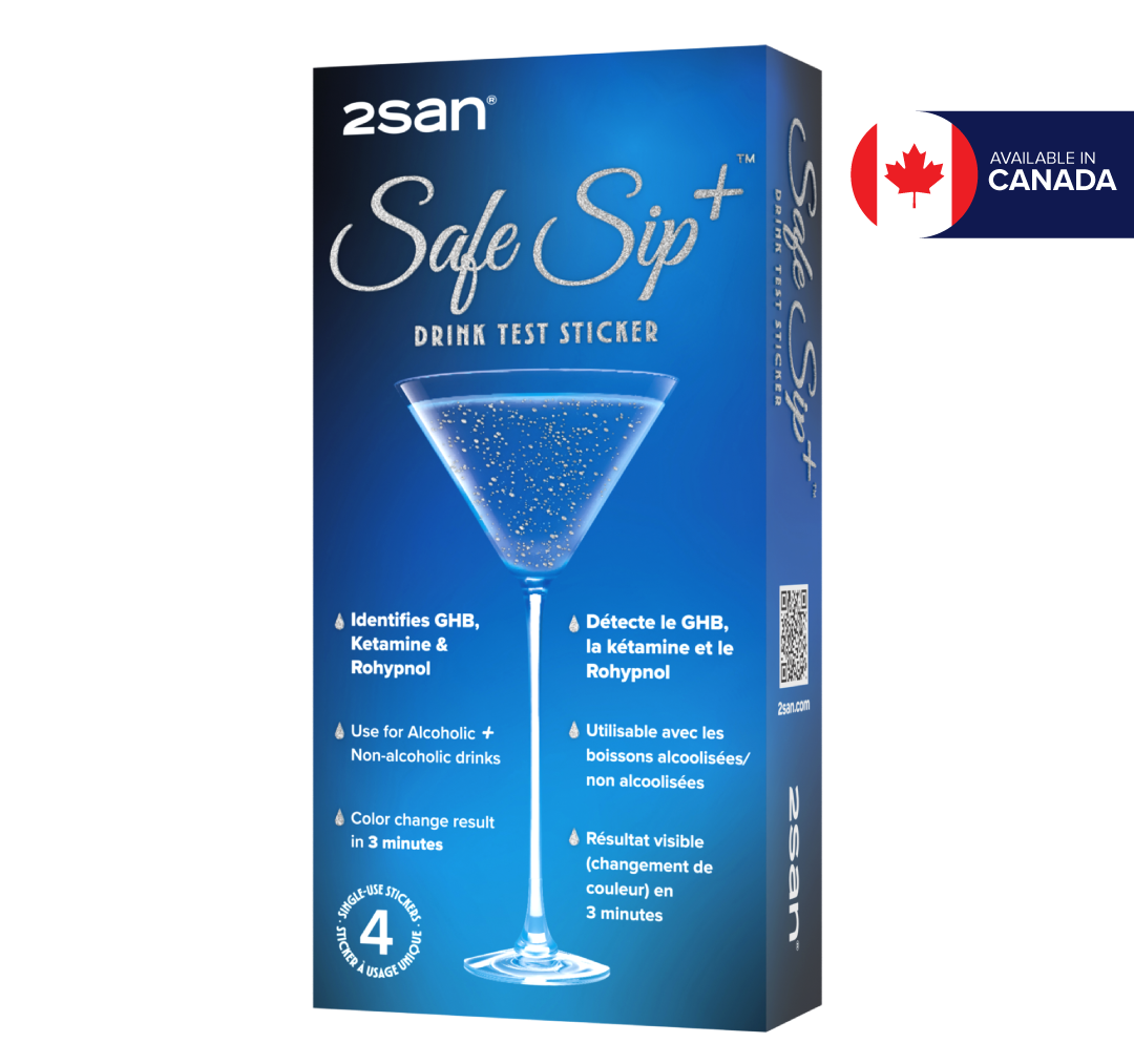 2San Safe Sip+™ Drink Test Sticker 4 Pack