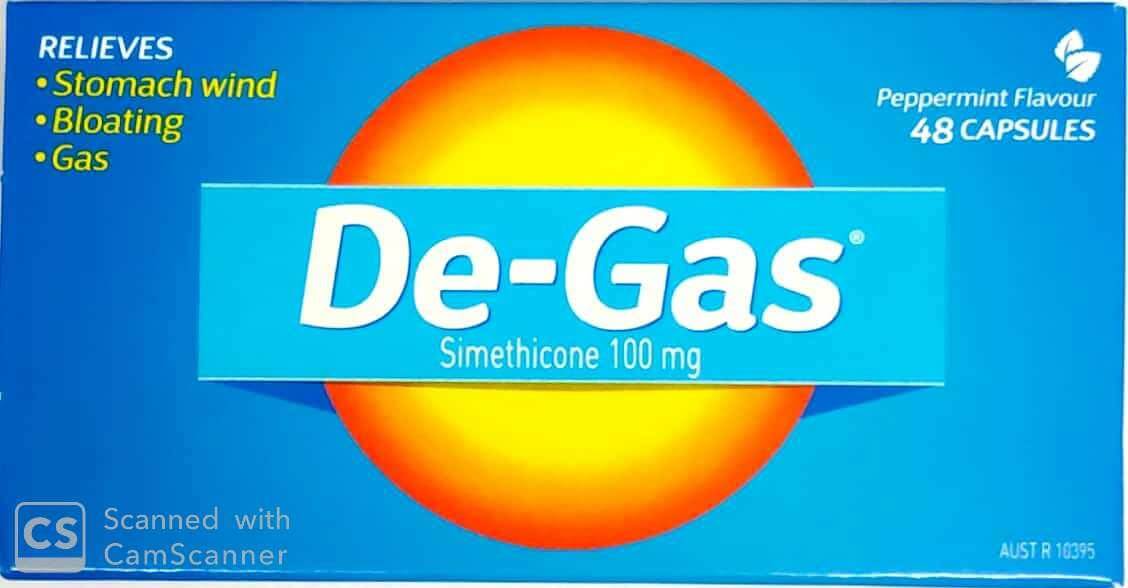 De Gas Capsules 48 bloated,de gas,gas,issues