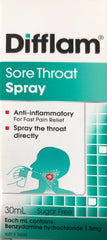 Difflam Throat Spray 30ml - Fast Relief for Sore Throat Pain Difflam Throat Spray,fast acting throat spray,optimized,pain relief spray,sore throat relief,sore throat treatment