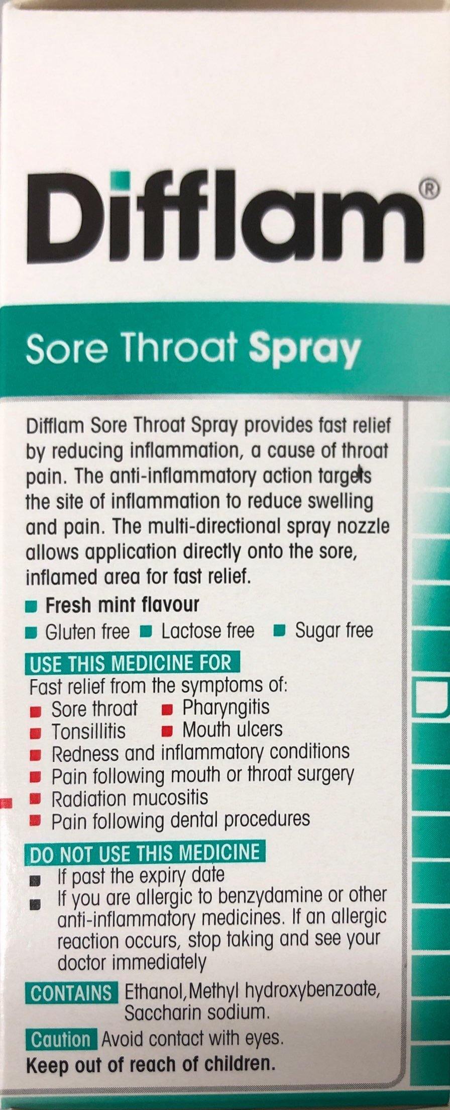 Difflam Throat Spray 30ml - Fast Relief for Sore Throat Pain Difflam Throat Spray,fast acting throat spray,optimized,pain relief spray,sore throat relief,sore throat treatment