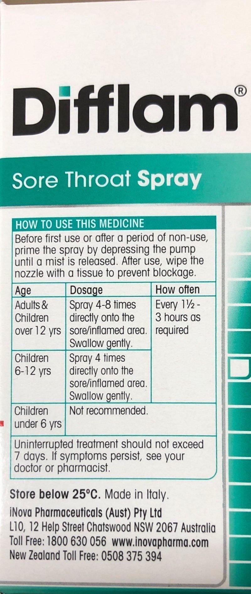 Difflam Throat Spray 30ml - Fast Relief for Sore Throat Pain Difflam Throat Spray,fast acting throat spray,optimized,pain relief spray,sore throat relief,sore throat treatment