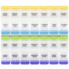 Ezy Dose Push Button Pill Remind 7 day XL Medtime