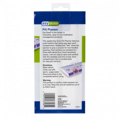 Ezy Dose Push Button Pill Reminder 7 day XL AM/PM