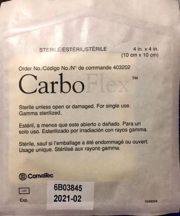 Carboflex dressing 10x10cm issues