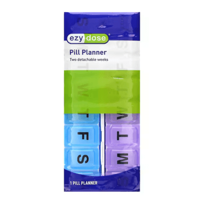 Ezy Dose Duets Snap-Apart 14-Day +2 Pill Reminder
