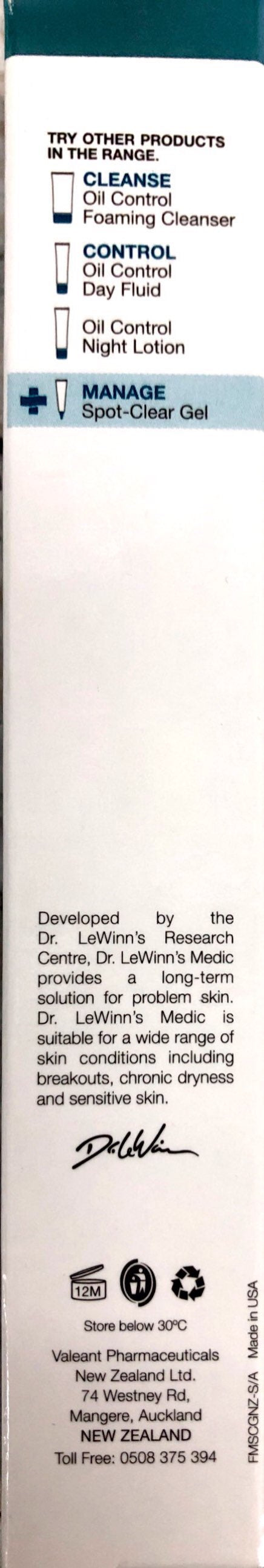 DR.LeWINN'S Spot Clear Gel 20ml - Targeted Acne Treatment acne treatment,blemish treatment,DR.lewinn's skincare,optimized,targeted acne gel