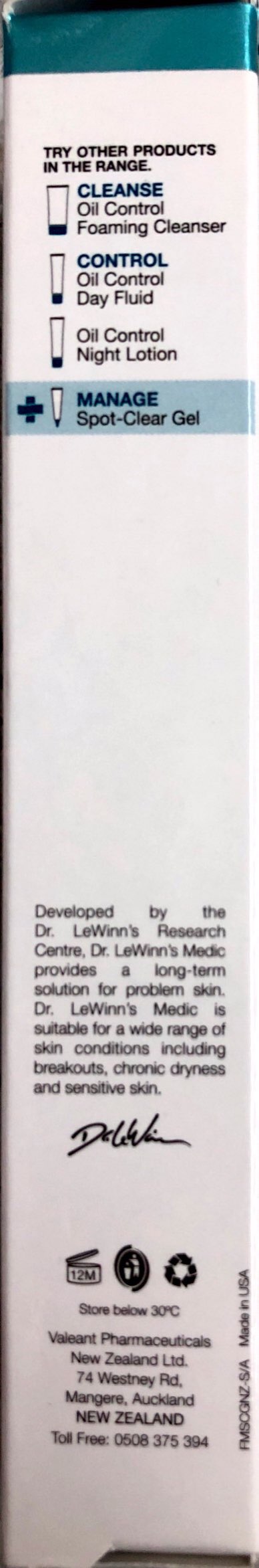 DR.LeWINN'S Spot Clear Gel 20ml - Targeted Acne Treatment acne treatment,blemish treatment,DR.lewinn's skincare,optimized,targeted acne gel