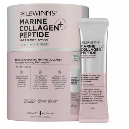 Dr. LeWinn's Marine Collagen Peptide+ Inner Beauty Powder 30s*6g