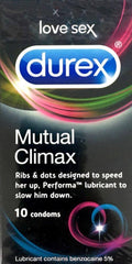 Durex Mutual Climax condoms 10pk issues