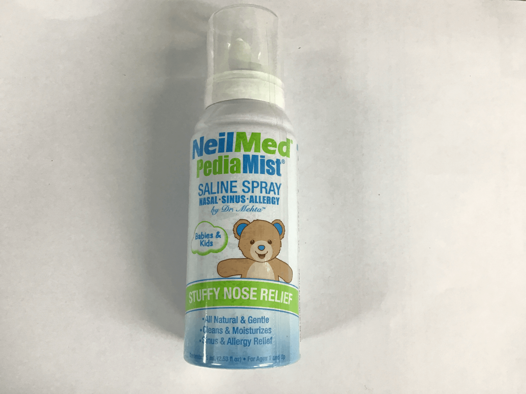 NeilMed PediaMist Saline Spray For Babies and Kids 75 ml issues,stuffy nose