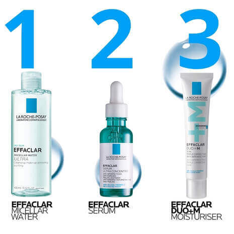 La Roche-Posay's Effaclar Micellar Water Ultra Oily Skin Acne-Prone,all skin tones,Anthelios Ultra Cream Xl Spf 50+ 50ml,Anthelios Ultra-light Invisible Fluid Tinted Spf50+ 50ml,Anthelios Uv Clear Sunscreen Spf 50,Anti-acne Starter Kit,Anti-redness,Caring