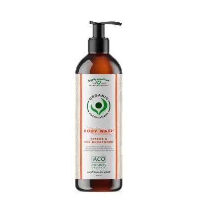 Organic Formulations Citrus Sea Buckthorn Body Wash Nourishes Skin With Botanical Oils 500ml