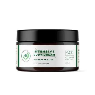 Organic Formulations OF Intensive Coconut Lime Body Cream Nourishes Skin Hydrates Body Cream 200ml