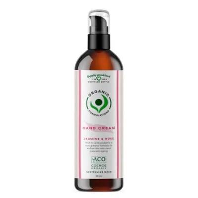 Organic Formulations Jasmine & Rose Hand Cream Hydrates Skin Nourishes Daily 125ml
