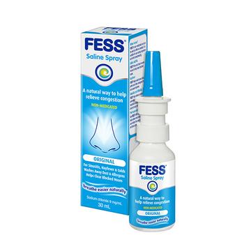 Fess Nasal Saline Spray 30ml blocked nose,fess,issues,saline,salt water rinse