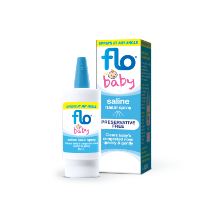 FLO Baby Saline Nasal Spray 15ml - DominionRoadPharmacy
